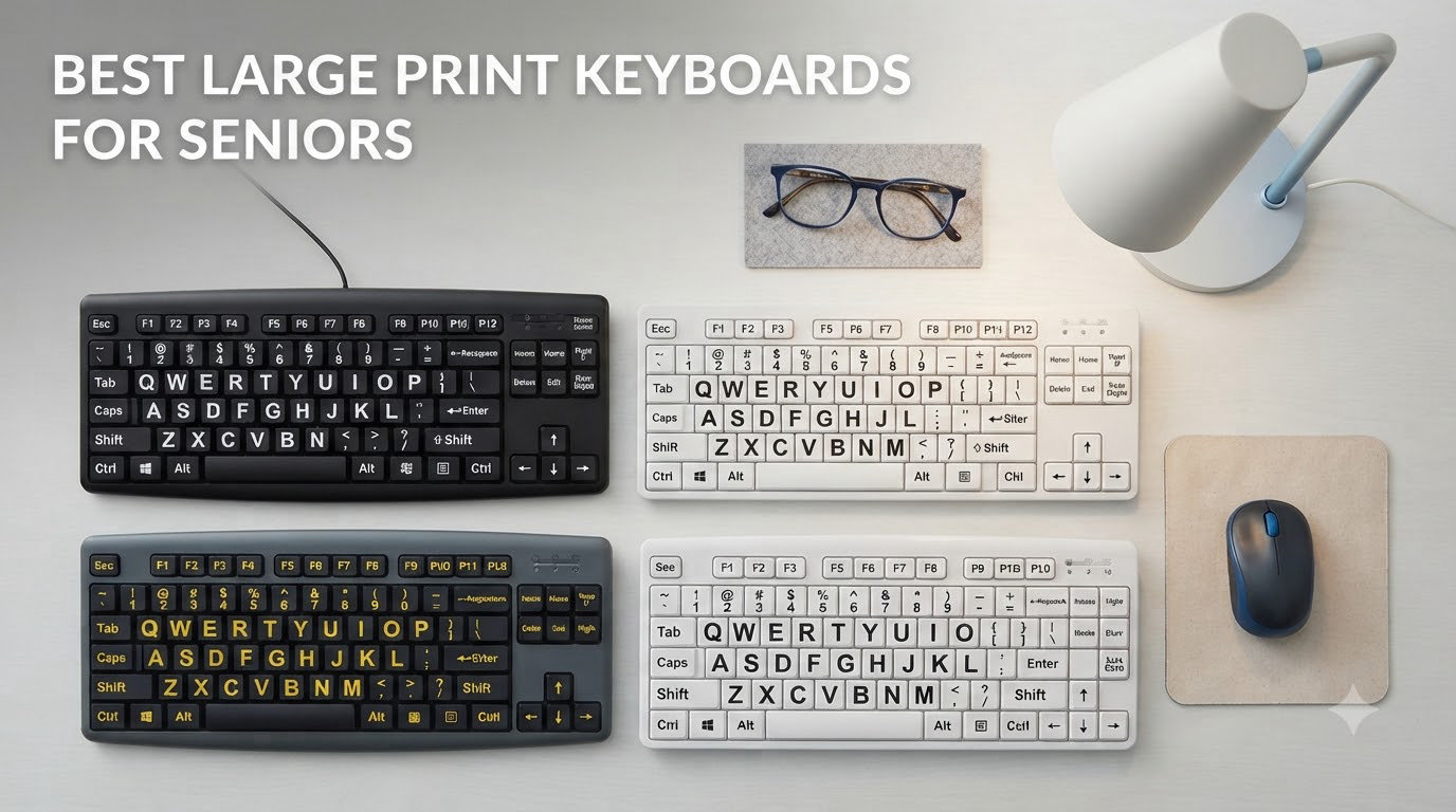 best large print keyboards for seniors