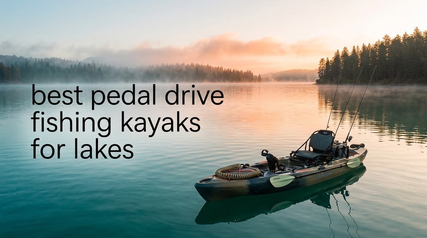 best pedal drive fishing kayaks for lakes