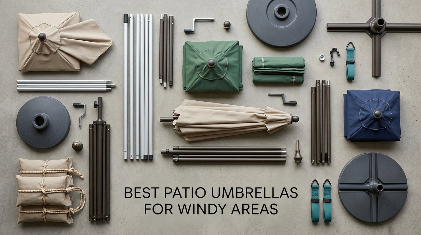 best patio umbrellas for windy areas