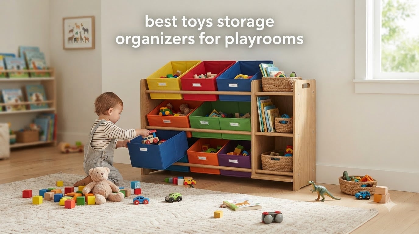best toys storage organizers for playrooms