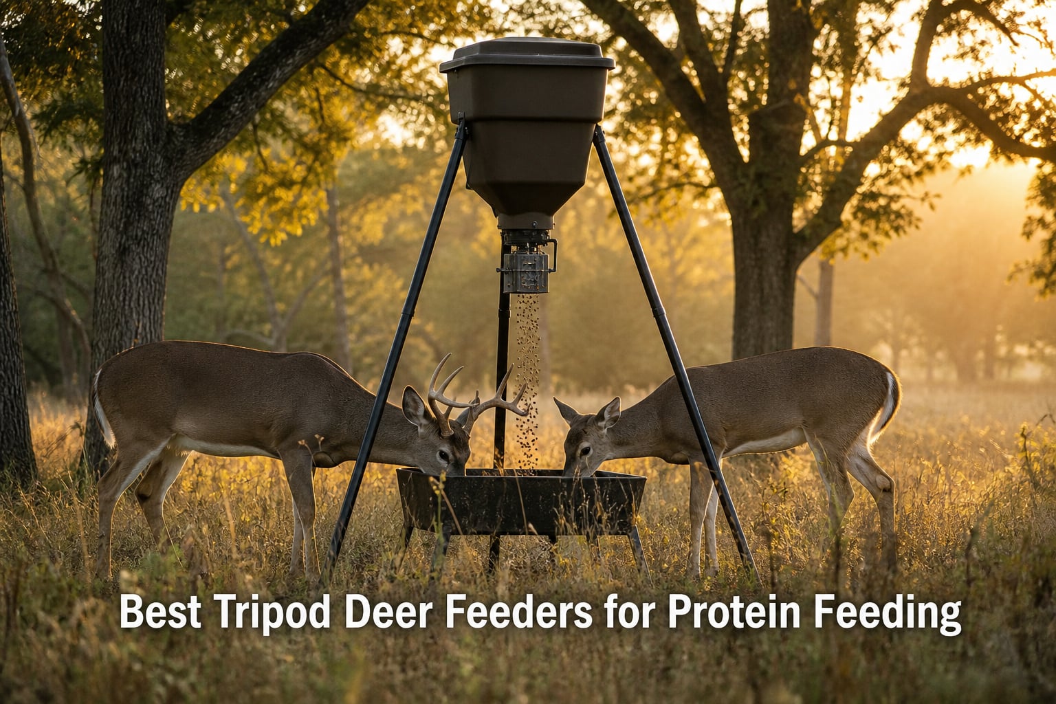 Best Tripod Deer Feeders for Protein Feeding