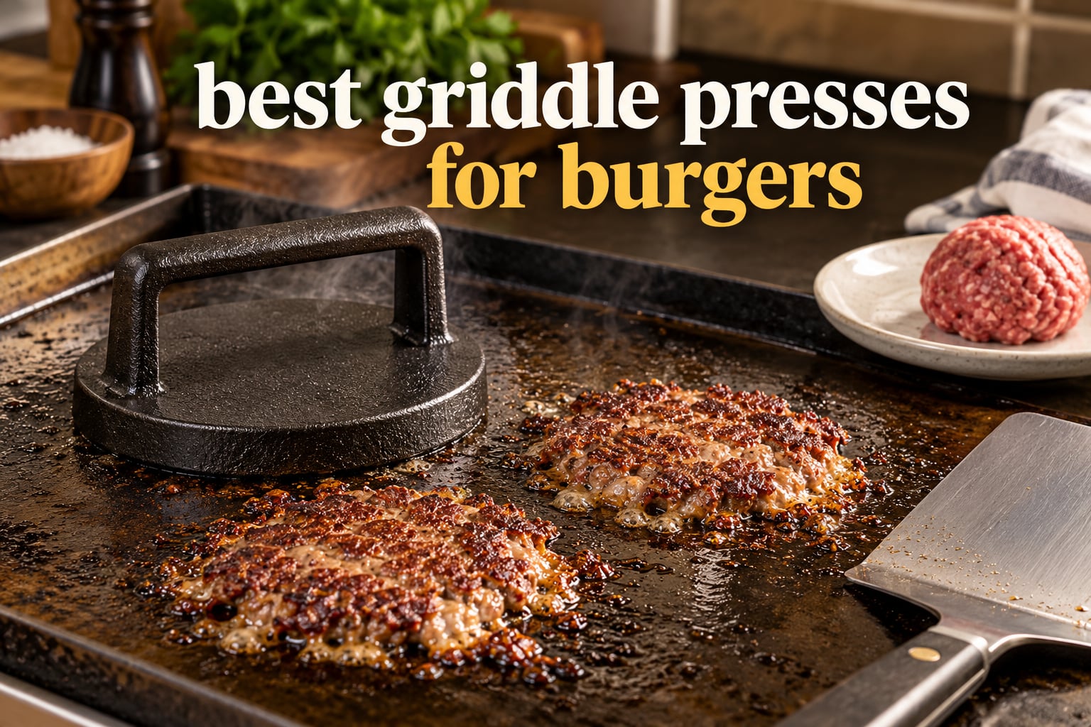 best griddle presses for burgers