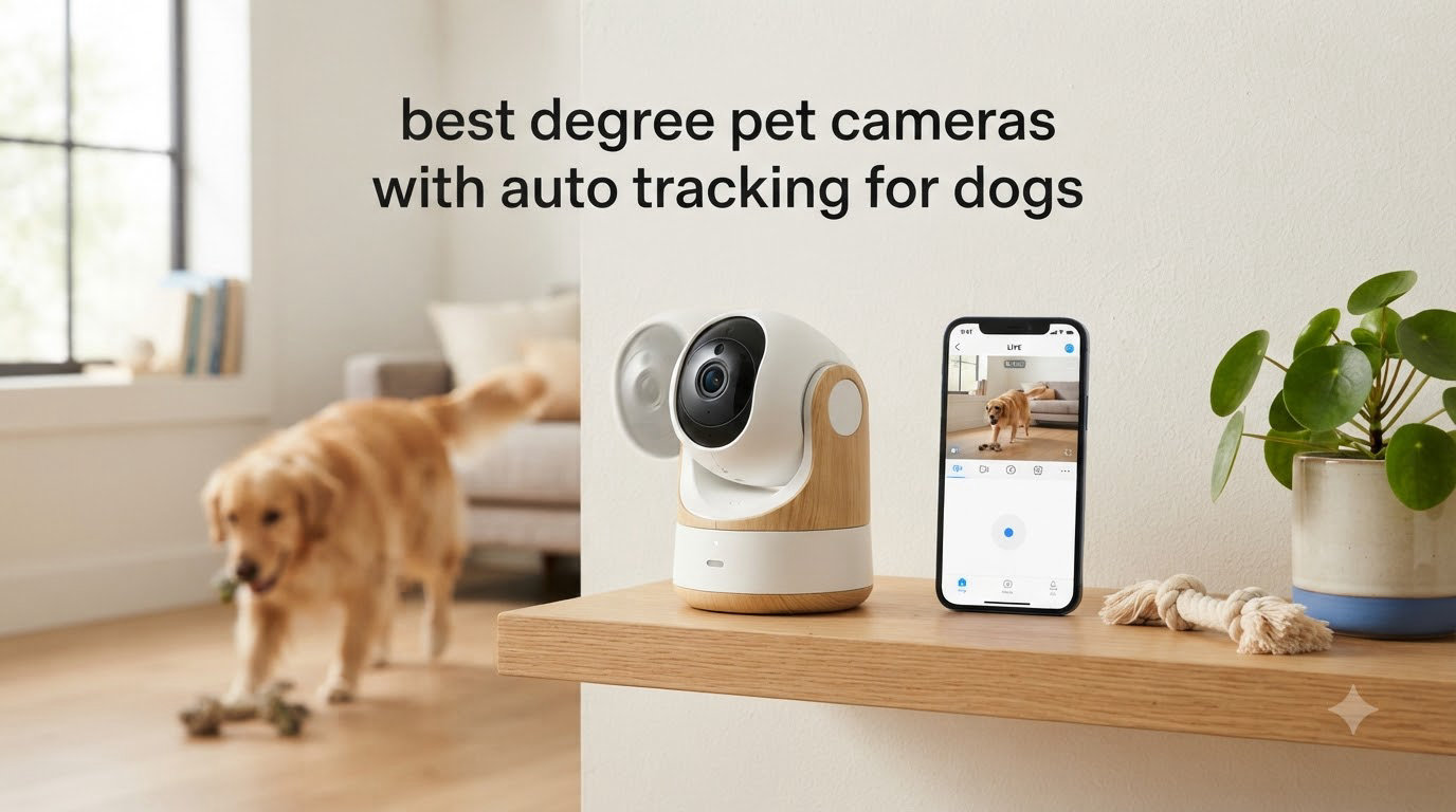 best degree pet cameras with auto tracking for dogs