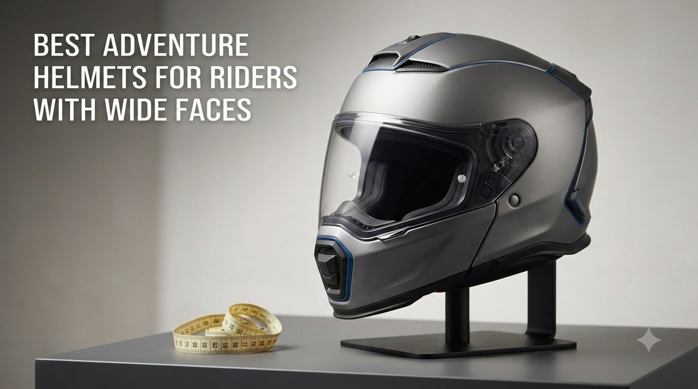 best adventure helmets for riders with wide faces