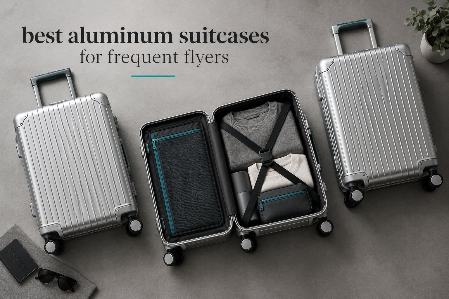 best aluminum suitcases for frequent flyers