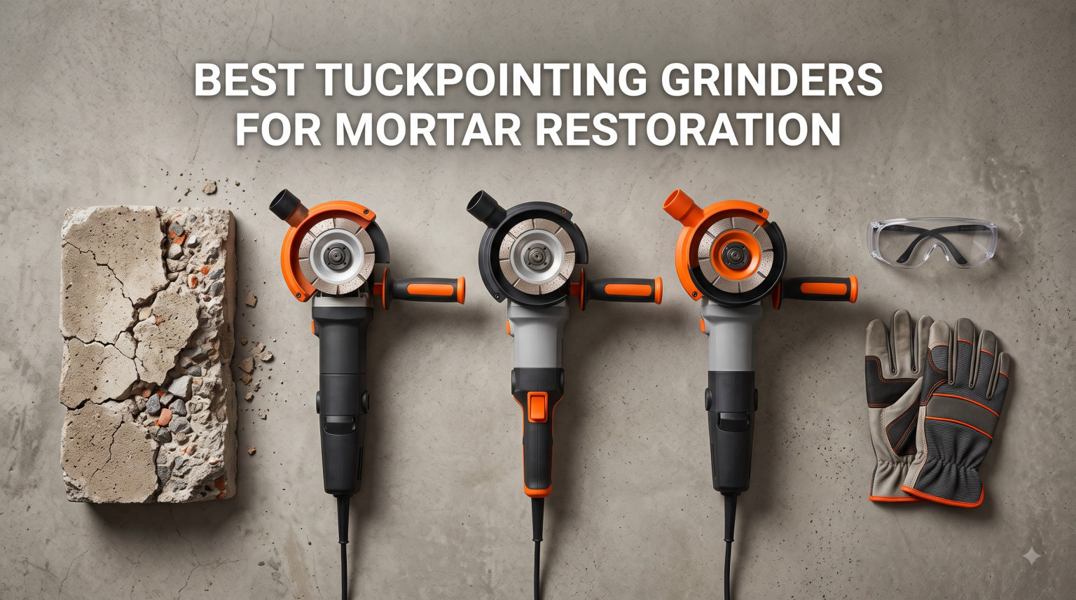 best tuckpointing grinders for mortar restoration
