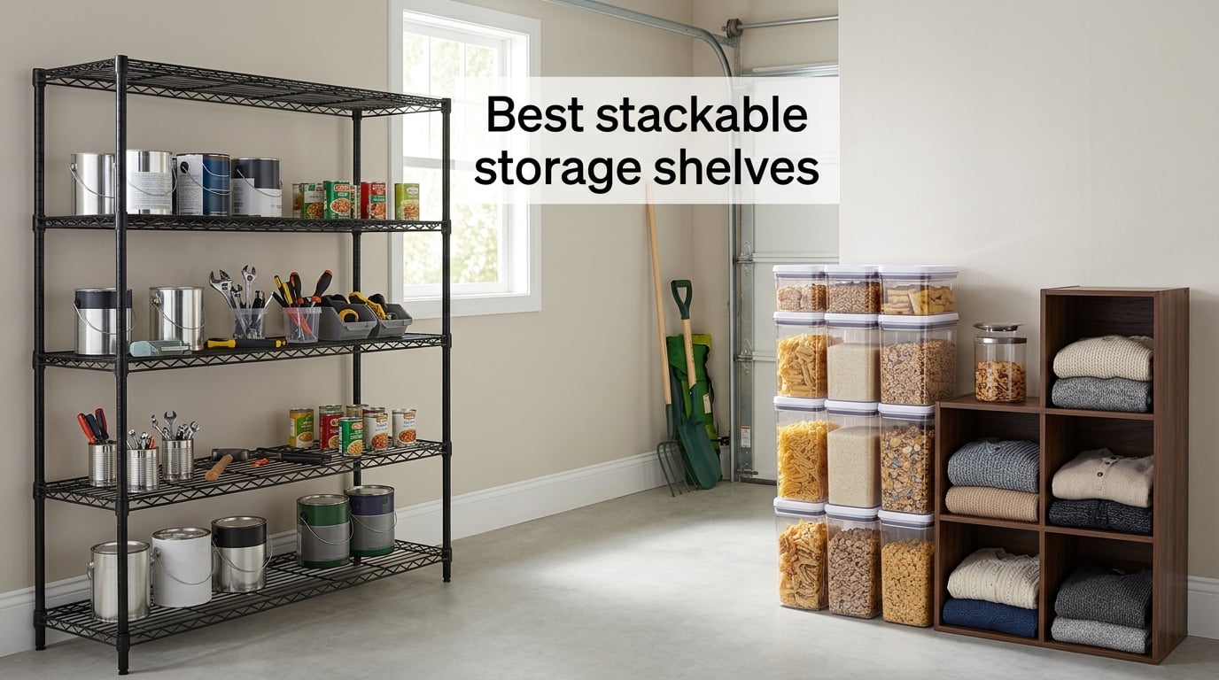 Best stackable storage shelves