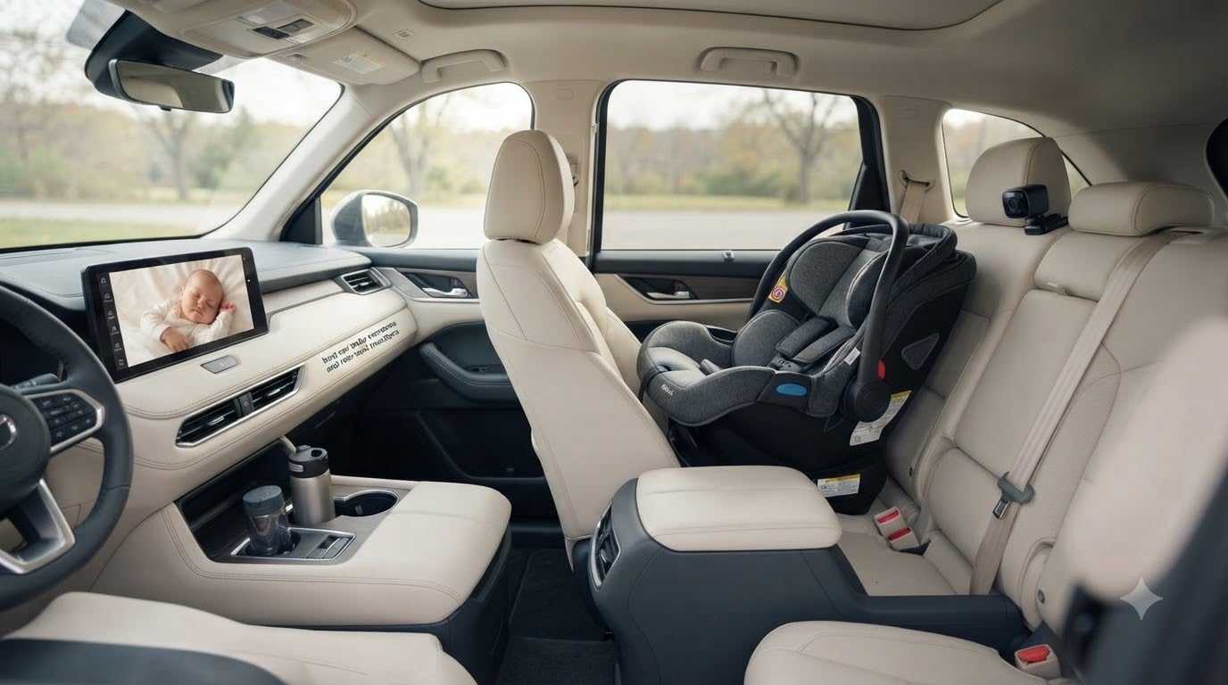 best car baby cameras and rear seat monitors