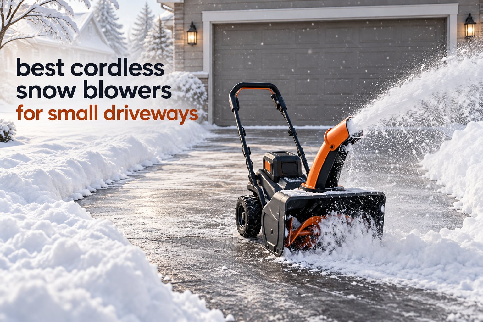 best cordless snow blowers for small driveways