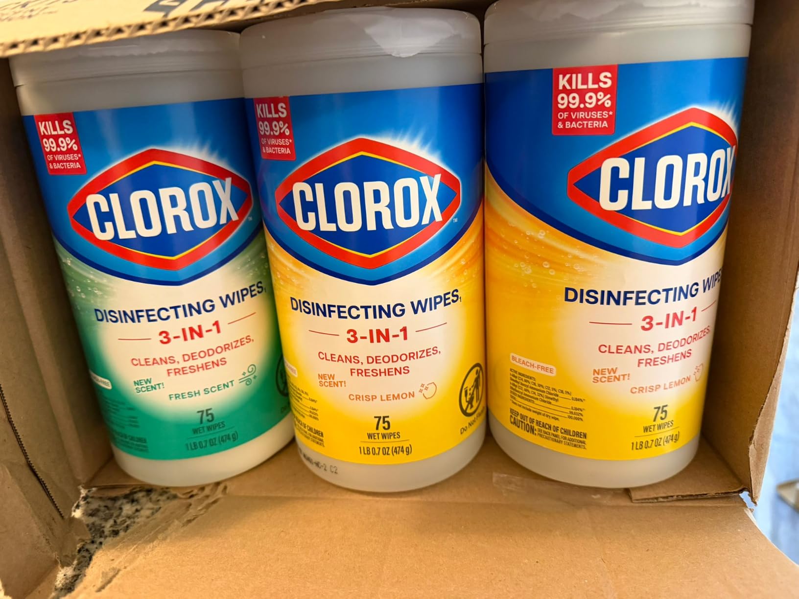 Clorox Disinfecting Wipes Cleaning Variety Pack, 75 Count, 3 Pack customer photo 2