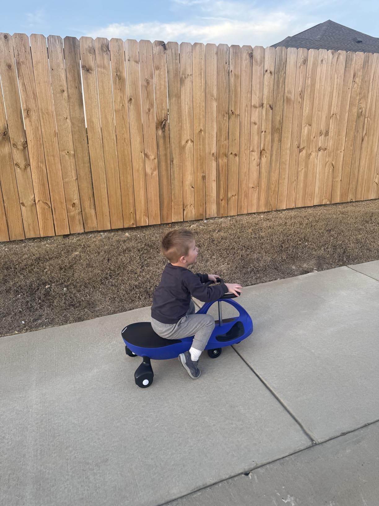 Lil’ Rider Wiggle Car, Ride on Toy for Ages 3 and Up, Blue customer photo 2