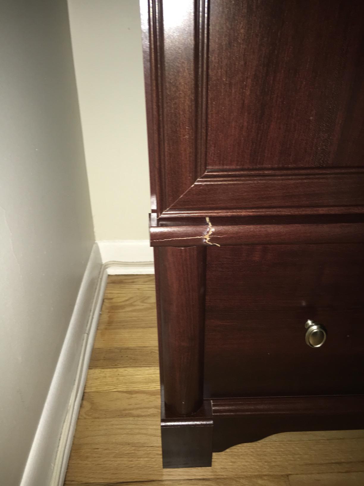 Sauder Palladia Armoire, Vintage Oak finish customer photo 2