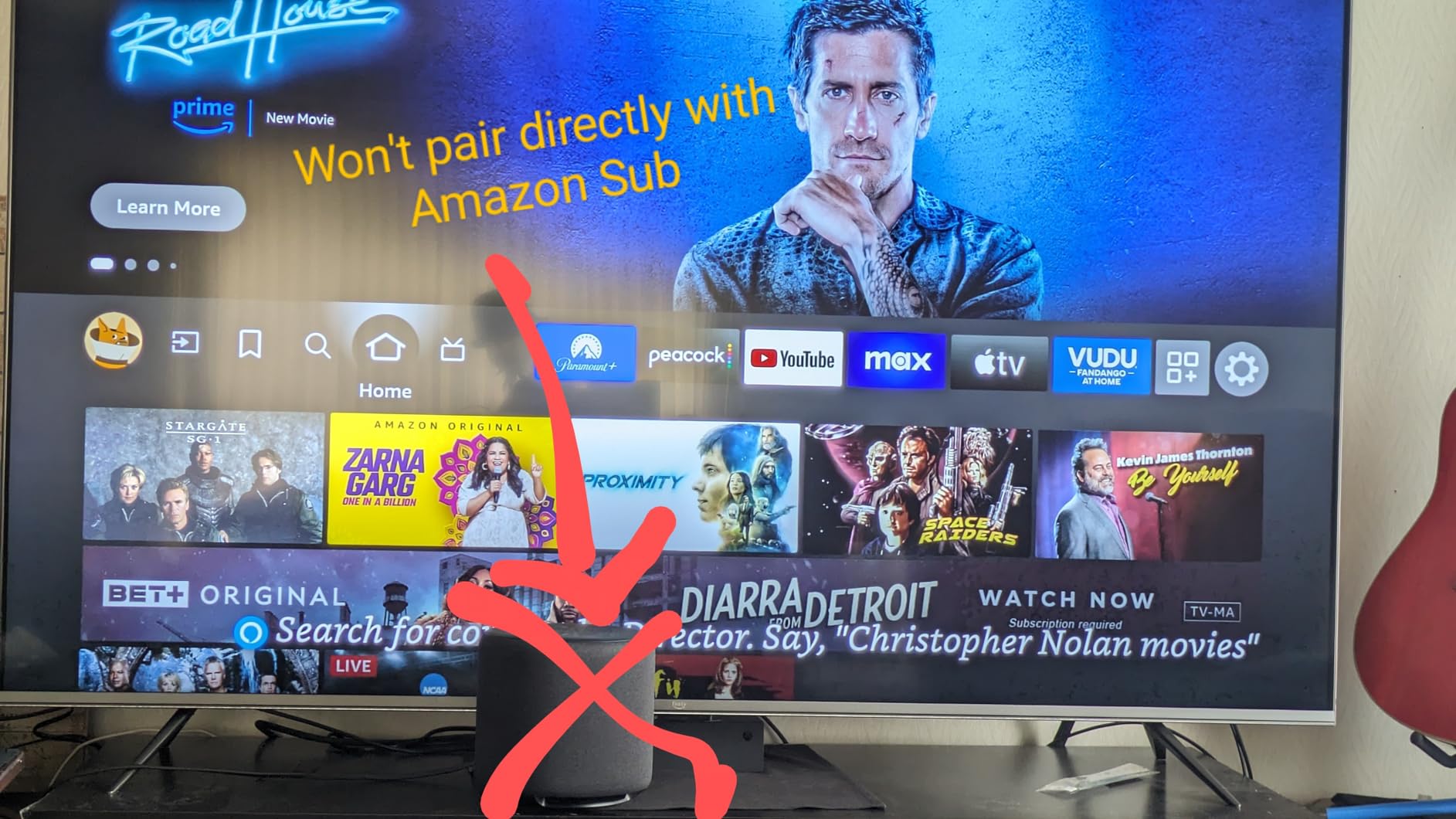 Amazon Echo Sub, Powerful subwoofer for your Echo, Requires compatible Echo device customer photo 1