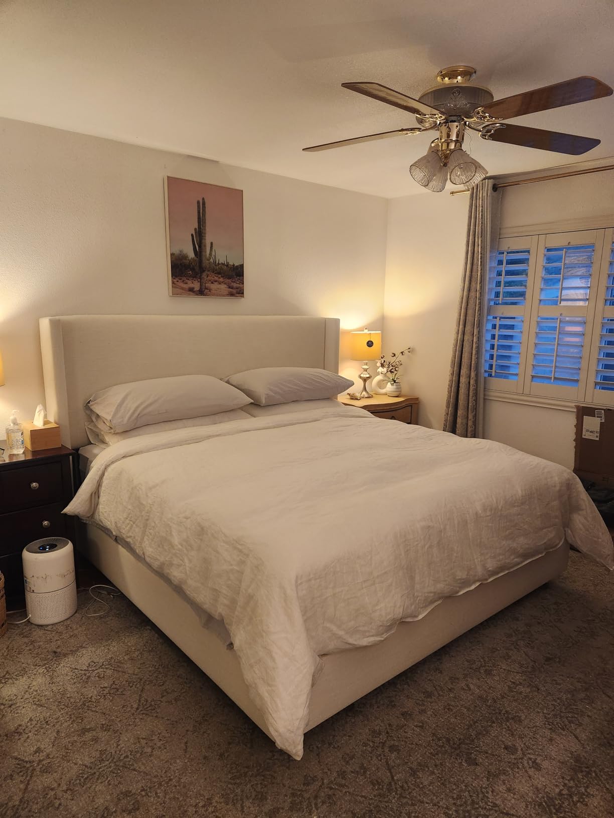 DAPU 100% French Linen Duvet Cover 3Pcs Set, 170GSM Linen Bedding, King customer photo 2