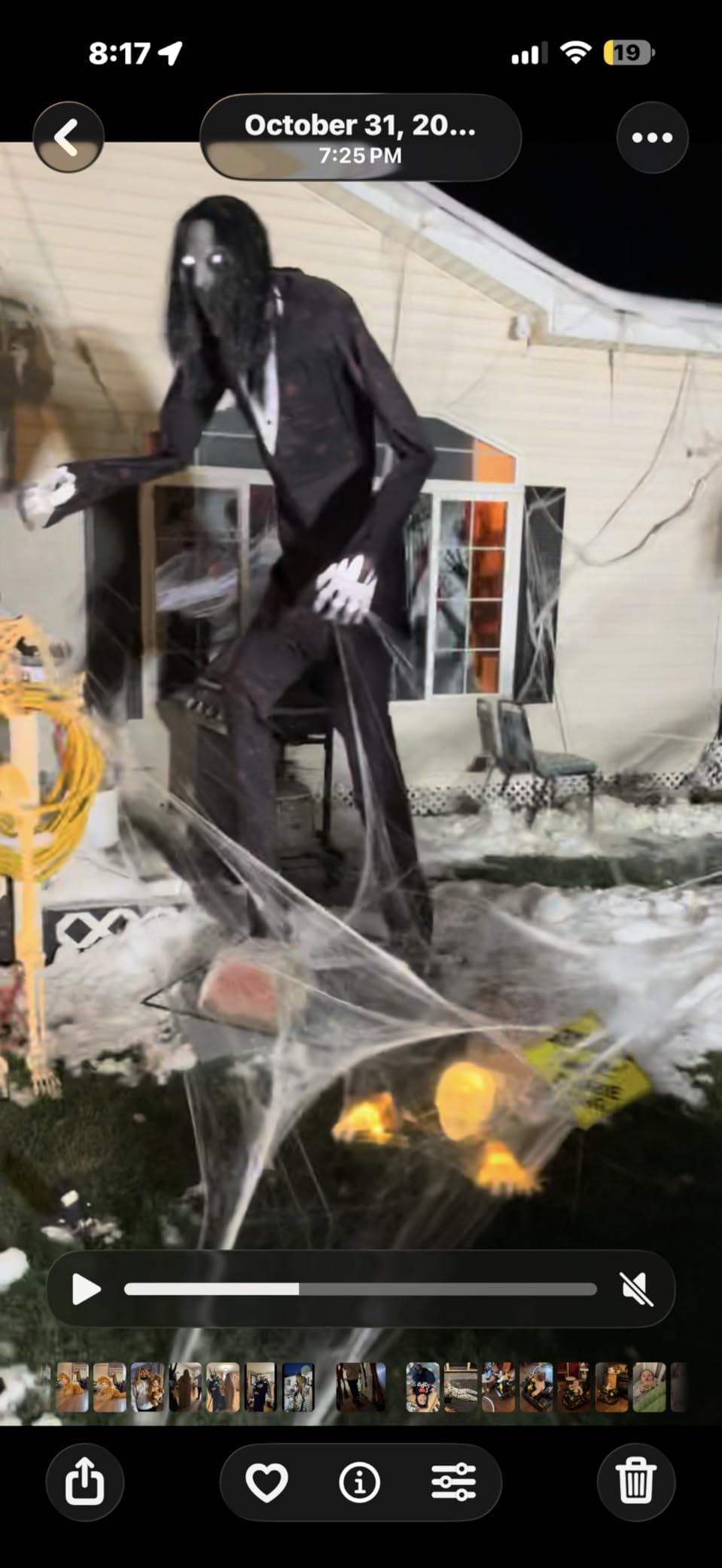1000 sqft Spider Webs Halloween Decorations with 30 Fake Spiders customer photo 2
