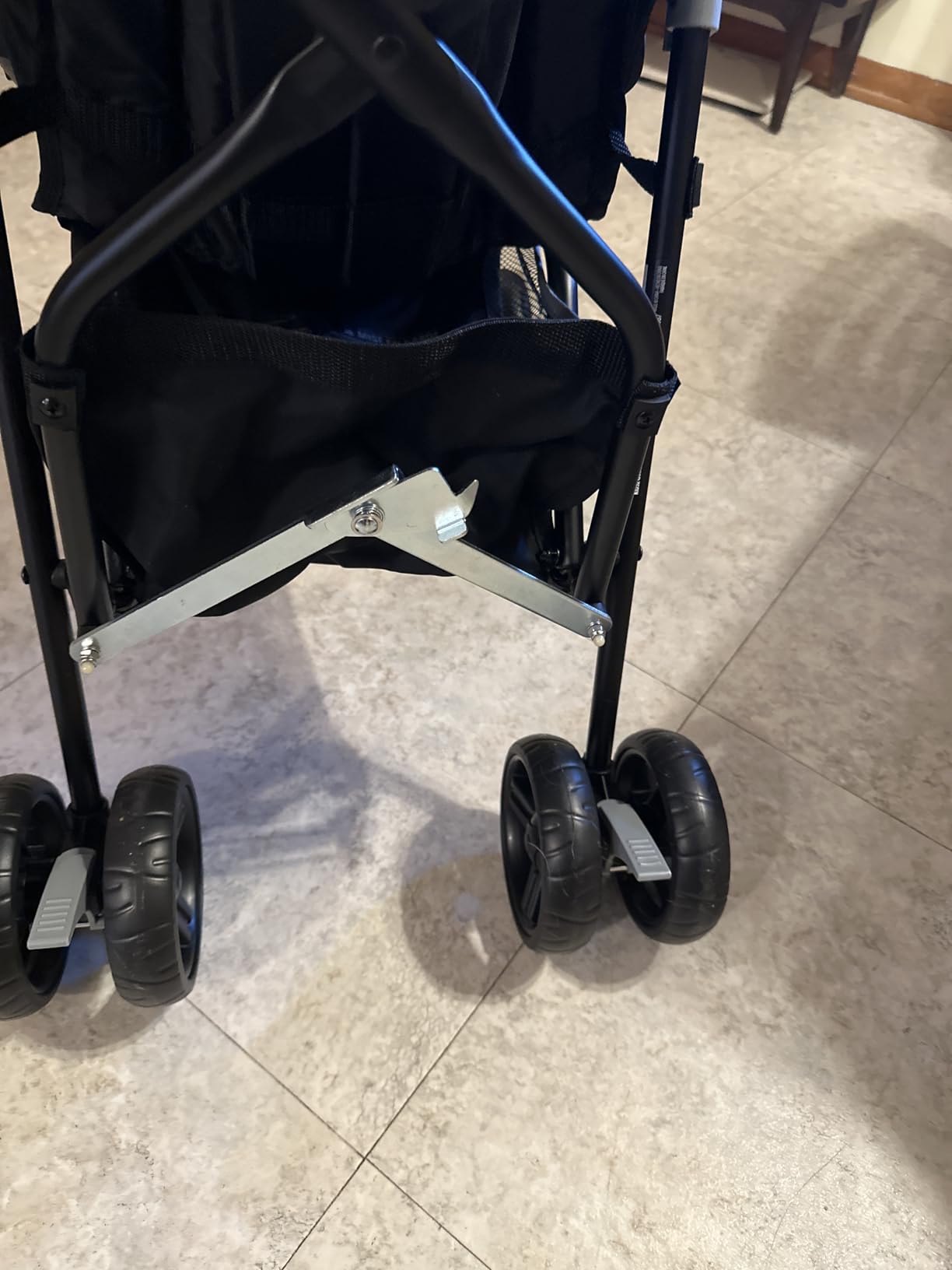 Ingenuity 3D Mini Convenience Stroller – Lightweight Stroller with Compact Fold, Multi-Position Recline, Canopy with Pop Out Sun Visor and More – Umbrella Stroller for Travel and More, Gray customer photo 2