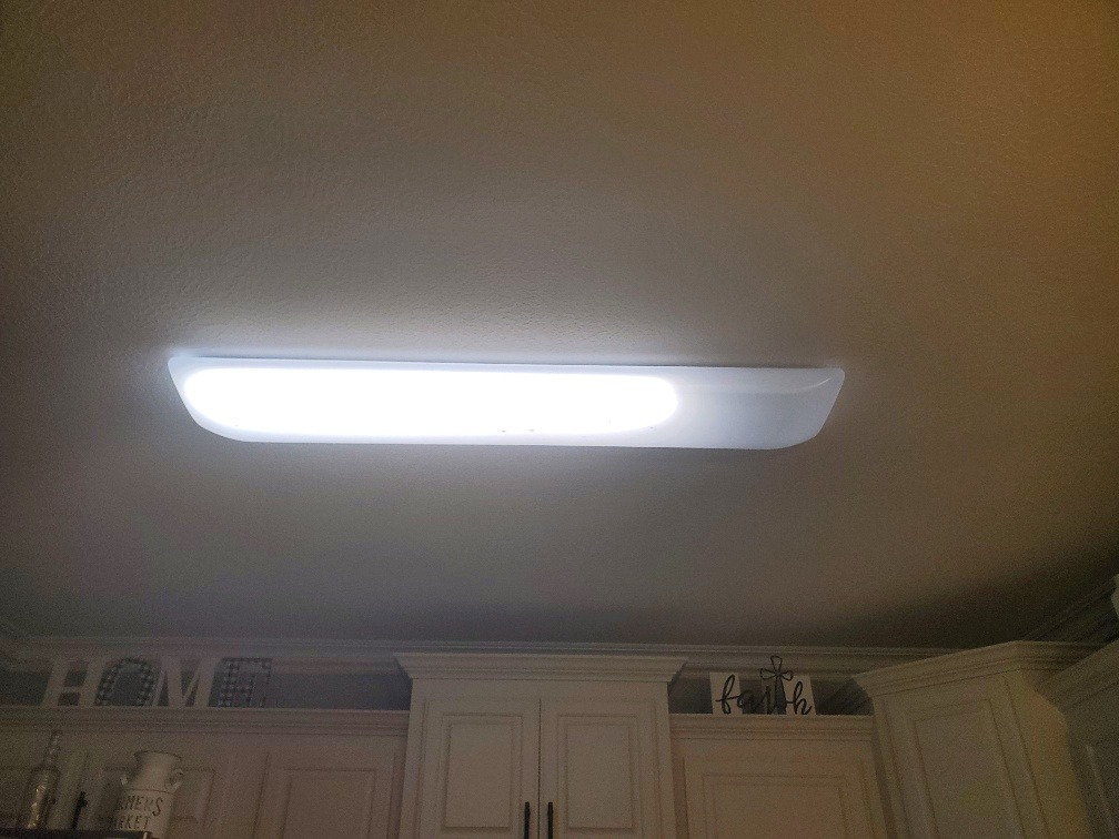 ANTLUX 4FT LED Flush Mount Puff Lights 60W, 6600 Lumens, 4000K Neutral White, 48 Inch Integrated Low Profile Flushmount Linear LED Cloud Ceiling Light Fixture for Kitchen, Laundry customer photo 1