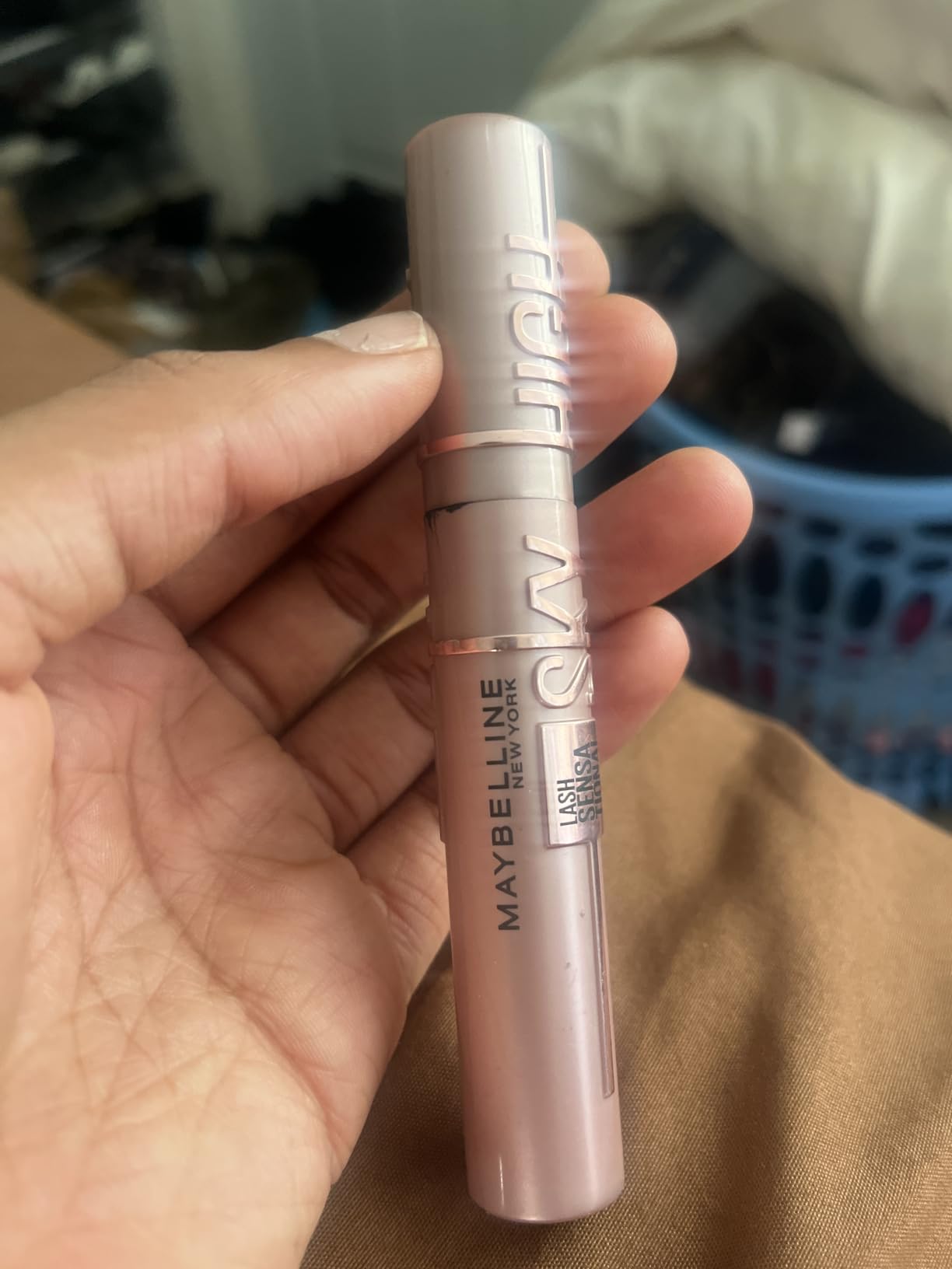 Maybelline Lash Sensational Sky High Washable Mascara Makeup, Volumizing, Lengthening, Defining, Curling, Multiplying, Buildable Formula, Blackest Black, 1 Count customer photo 2