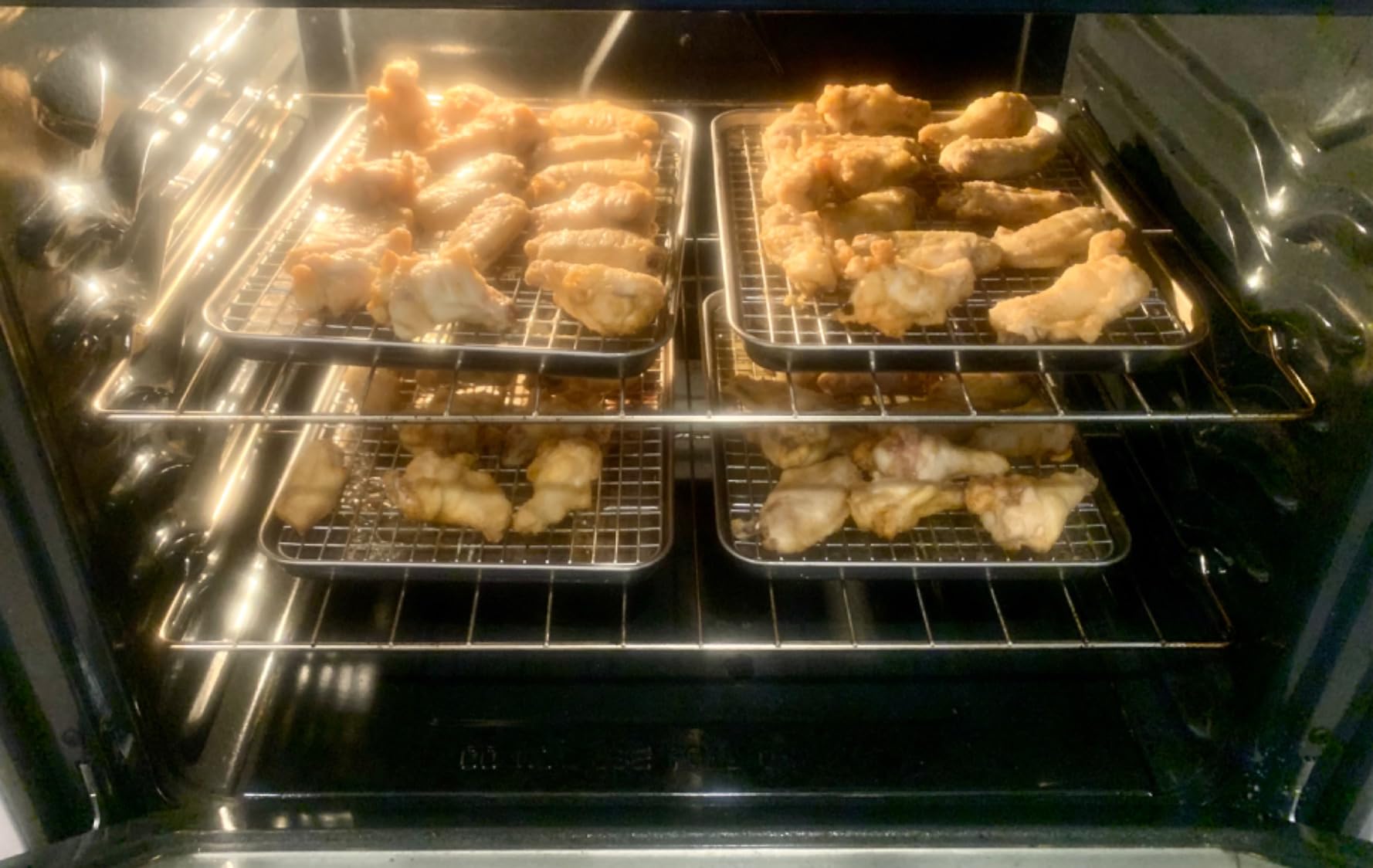 Quarter Sheet Pan with Cooling Rack Set [2 Baking Sheets + 2 Baking Racks], CEKEE Stainless Steel Cookie Sheets for Baking and Wire Rack - Rust & Warp Resistant & Nonstick, Size 12 x 9.8 x 1 Inch customer photo 1