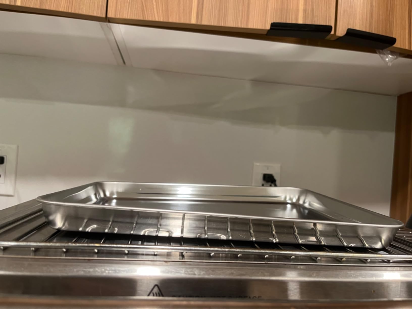 Quarter Sheet Pan with Cooling Rack Set [2 Baking Sheets + 2 Baking Racks], CEKEE Stainless Steel Cookie Sheets for Baking and Wire Rack - Rust & Warp Resistant & Nonstick, Size 12 x 9.8 x 1 Inch customer photo 2