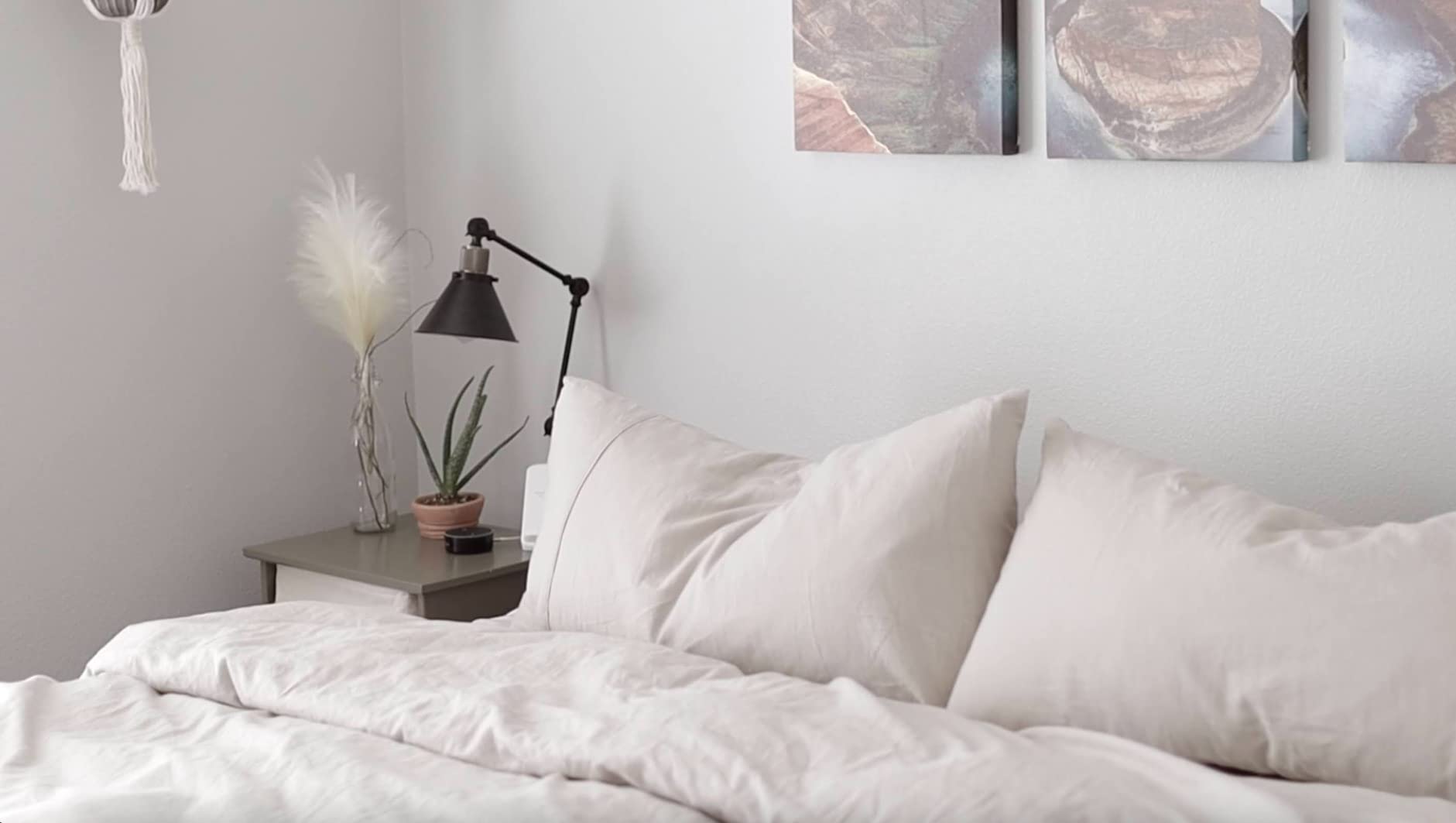 Ivellow Linen Duvet Cover King Size 100% Washed French Flax Pure Linen King Duvet Cover Set Soft Breathable Durable Cooling Comforter Cover Natural Linen Bedding Set 3 Pcs-1 Duvet Cover 2 Pillowcases customer photo 1