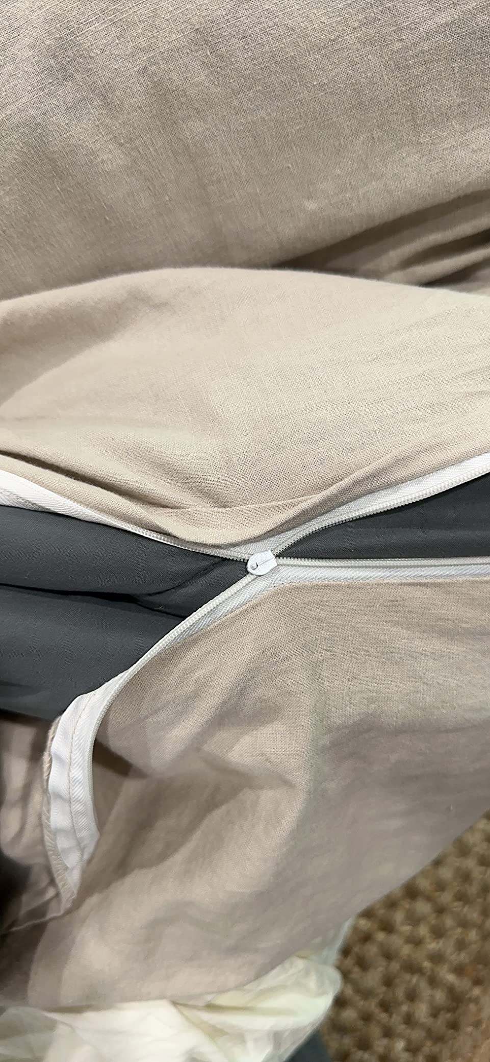 Ivellow Linen Duvet Cover King Size 100% Washed French Flax Pure Linen King Duvet Cover Set Soft Breathable Durable Cooling Comforter Cover Natural Linen Bedding Set 3 Pcs-1 Duvet Cover 2 Pillowcases customer photo 2