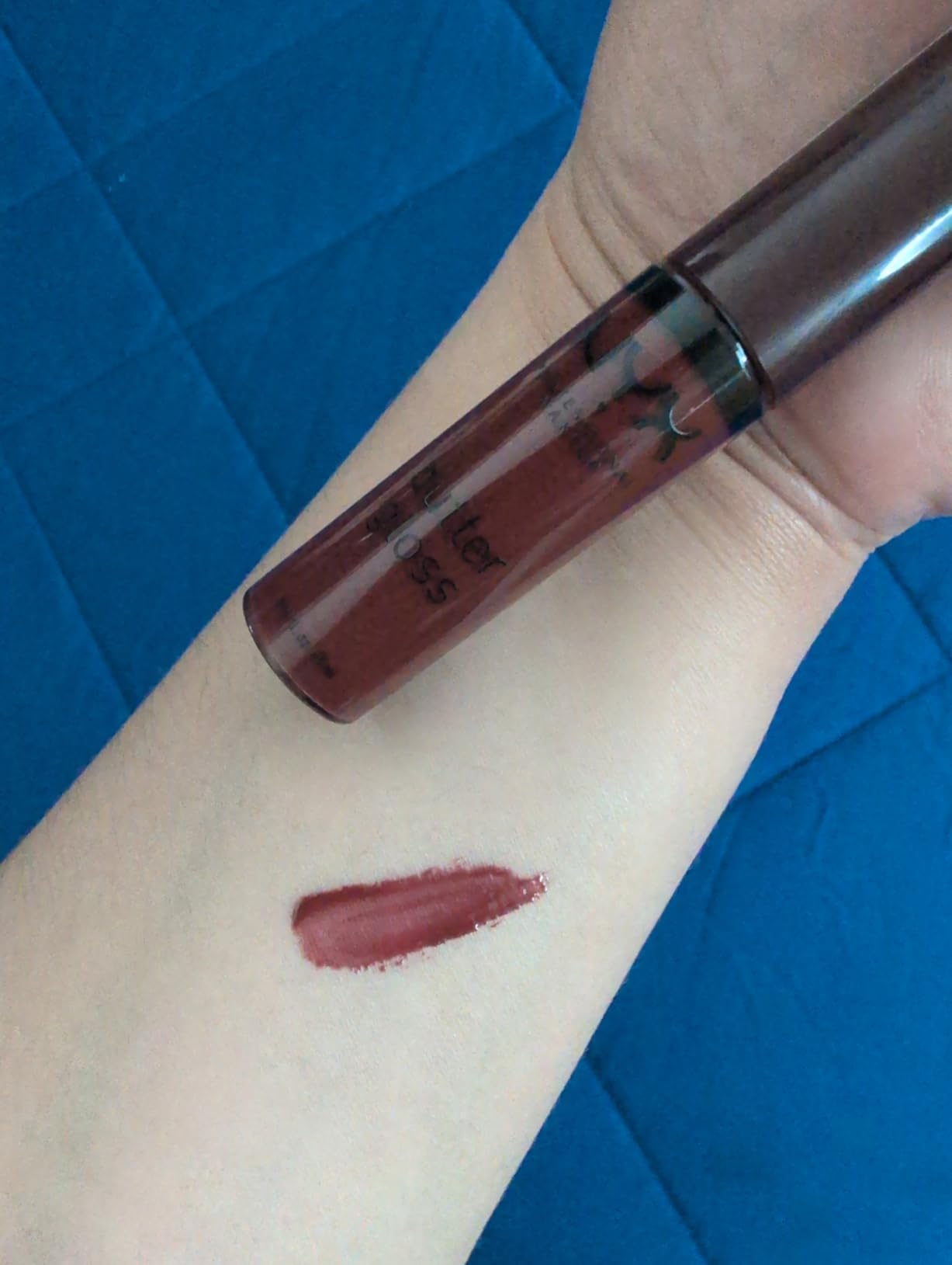 NYX PROFESSIONAL MAKEUP Butter Gloss Brown Sugar, Non-Sticky Lip Gloss - Spiked Toffee (Brown Mauve) customer photo 2