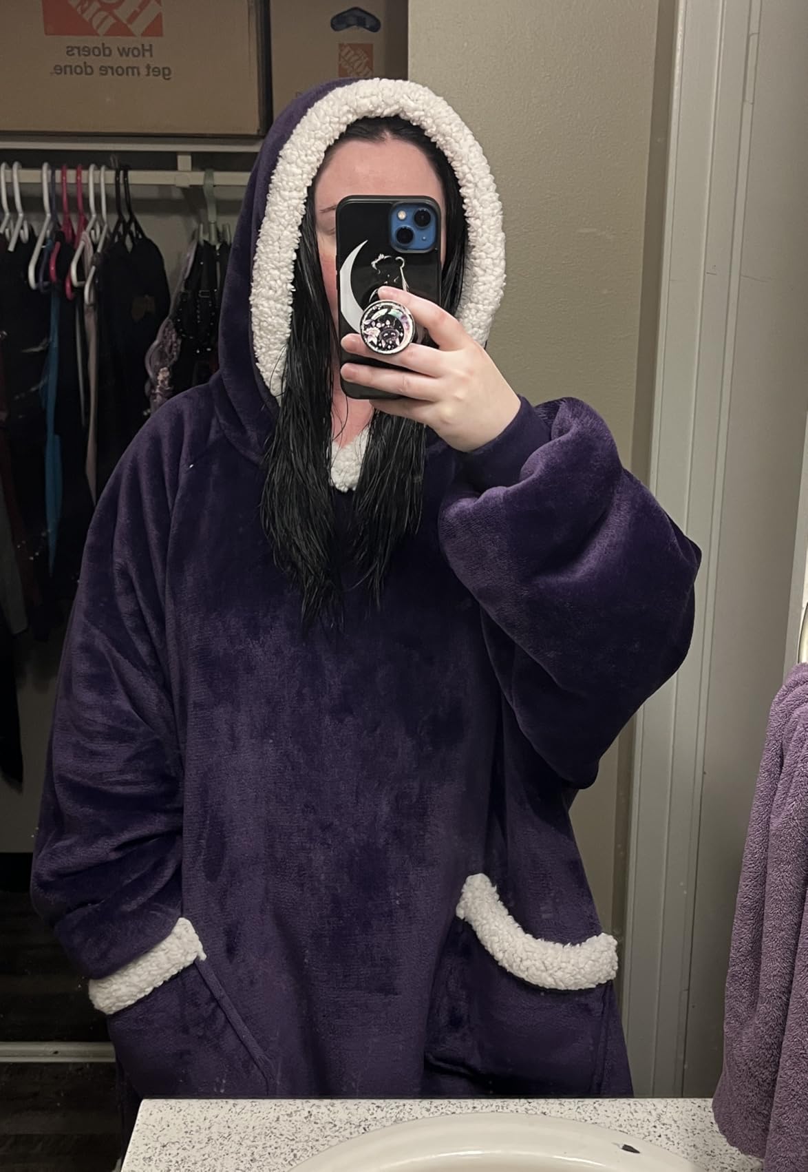Bedsure Sherpa Hoodie customer photo 1
