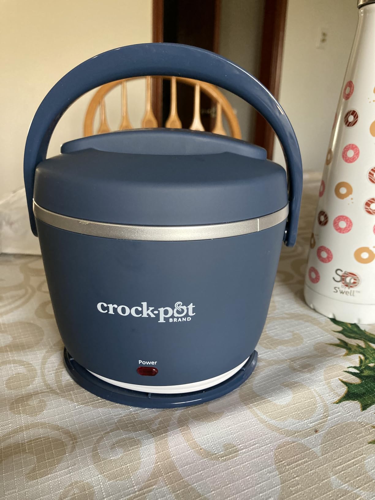 Crock-Pot 20oz Portable Electric Food Warmer, Personal Lunch Box Keeps Food Spill-Free & Warm, Ideal for Travel, Work, Car, On-the-Go, Dishwasher-Safe, Giftable, Faded Blue customer photo 2