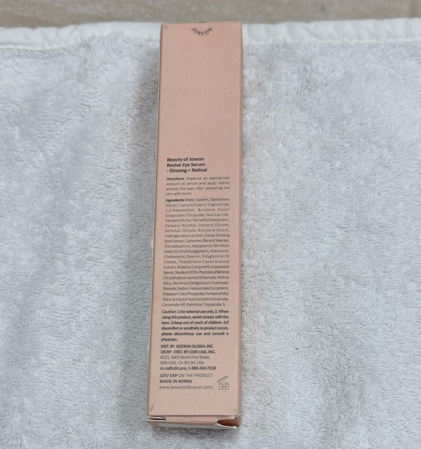 Beauty of Joseon Revive Eye Serum customer photo 1