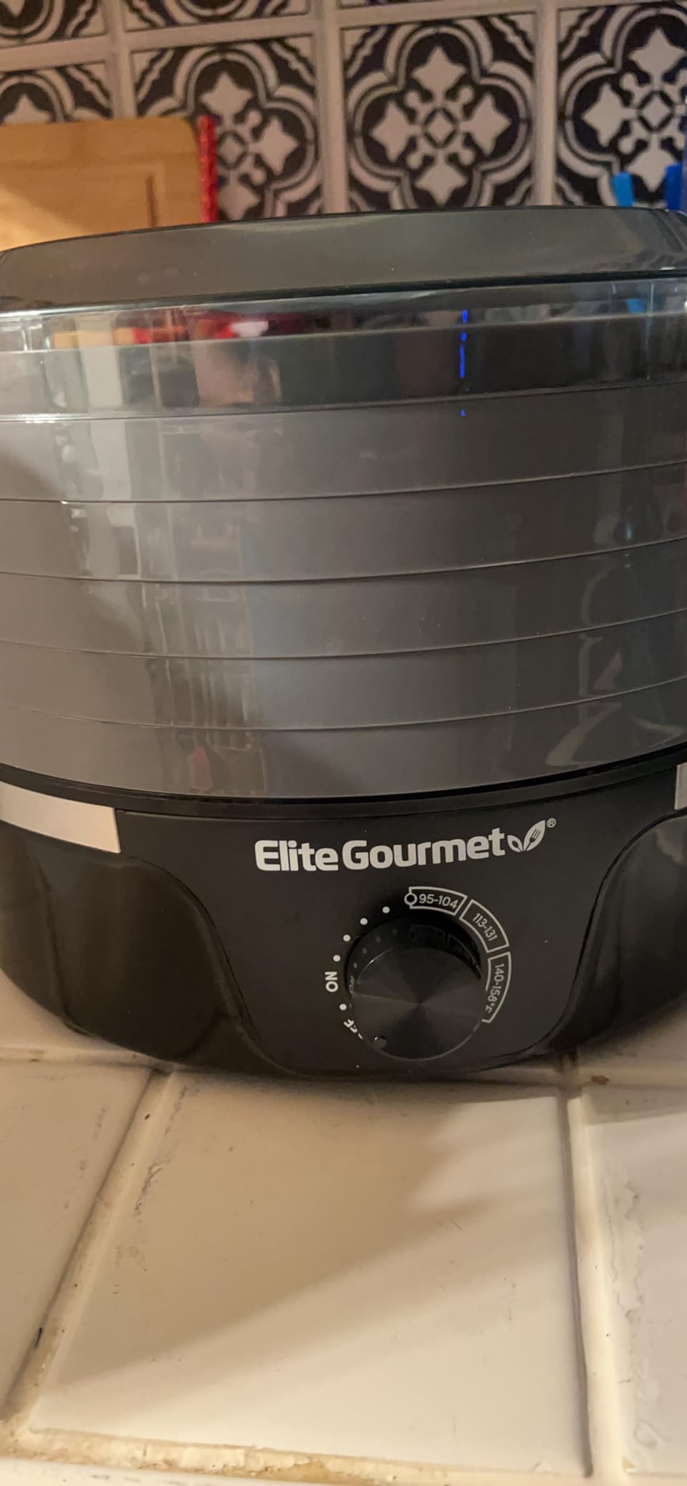 Elite Gourmet 5-Tray Food Dehydrator, BPA-Free 11.4