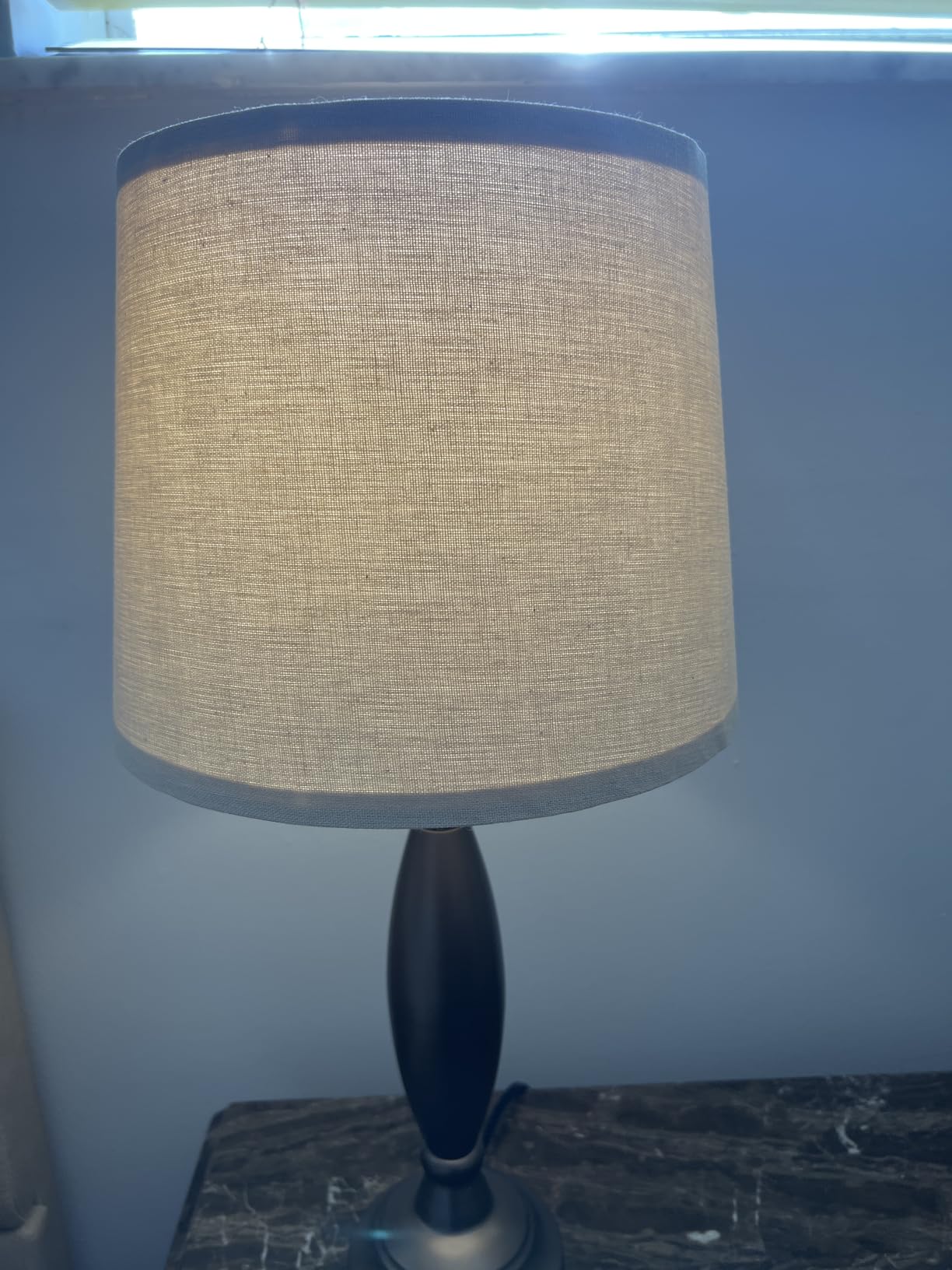 Bedroom Lamps for Nightstand, 3 Way Dimmable Silver Bedside Lamps with USB customer photo 1