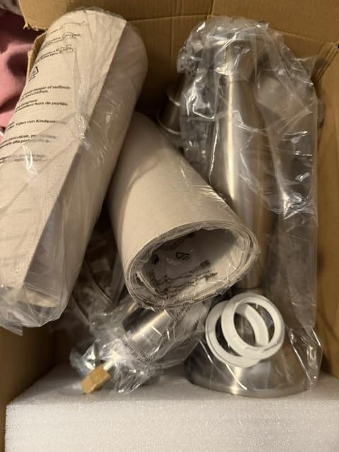 Bedroom Lamps for Nightstand, 3 Way Dimmable Silver Bedside Lamps with USB customer photo 2