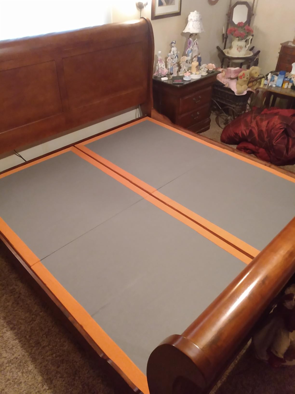 ESHINE Split King Adjustable Bed Frame with 12