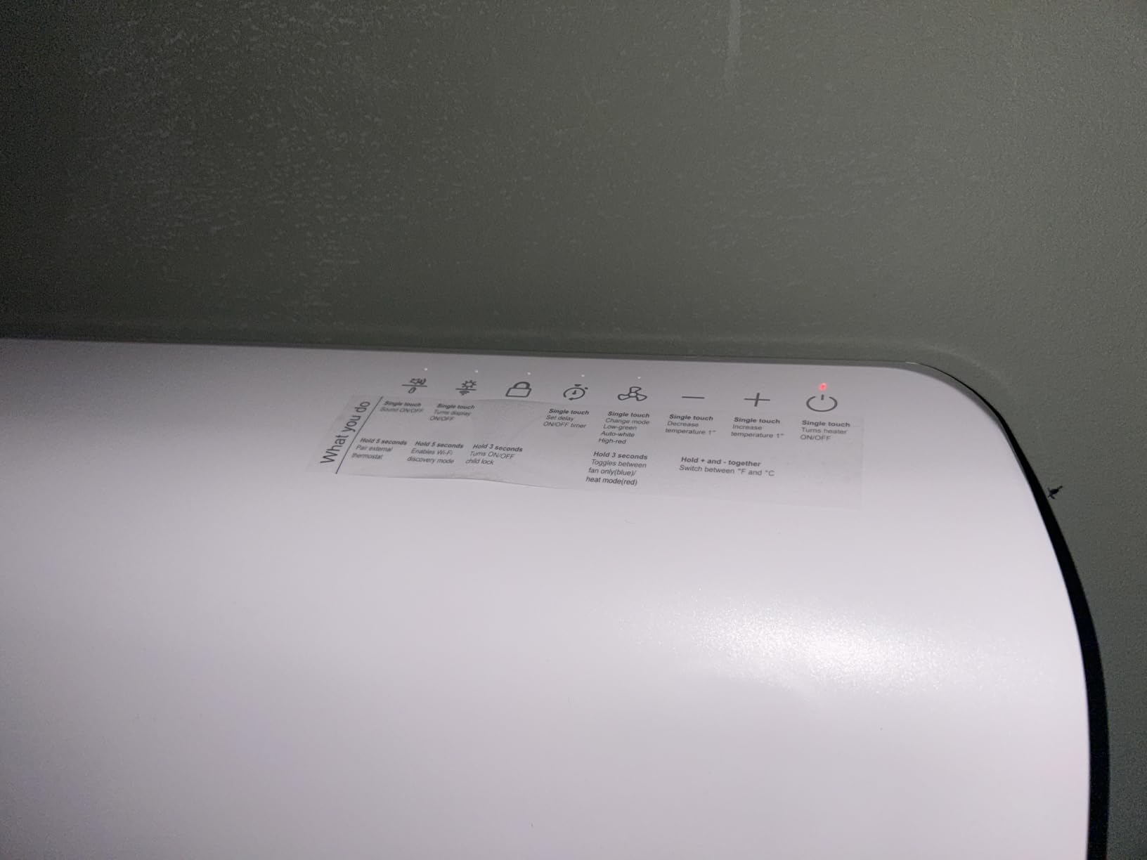 Heat Storm 1500-Watt Sedona WiFi Infrared Wall Mountable Heater,White customer photo 2