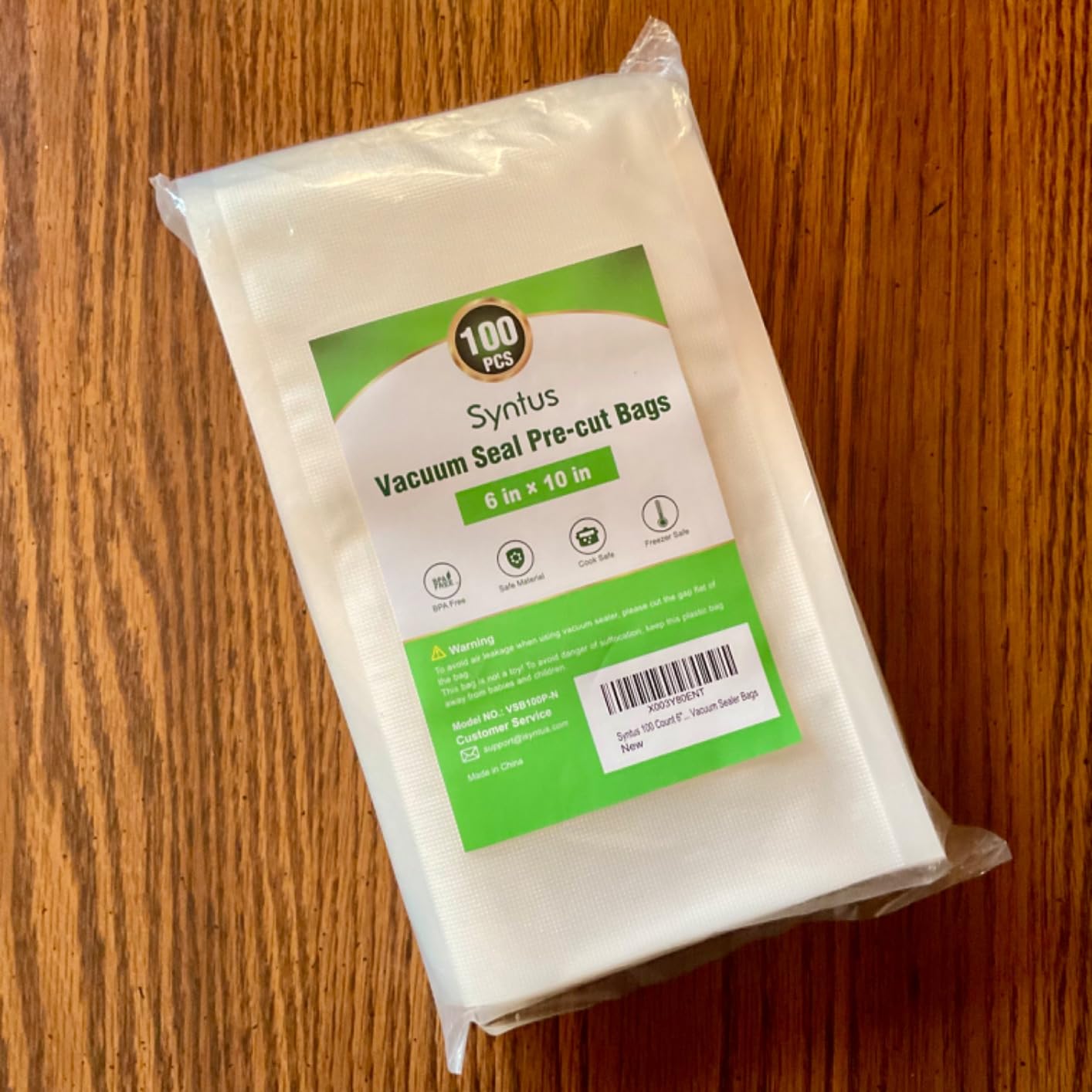 Syntus 150 Pcs Vacuum Sealer Bags for Food, 8x12+11x16+6x10, BPA Free customer photo 2