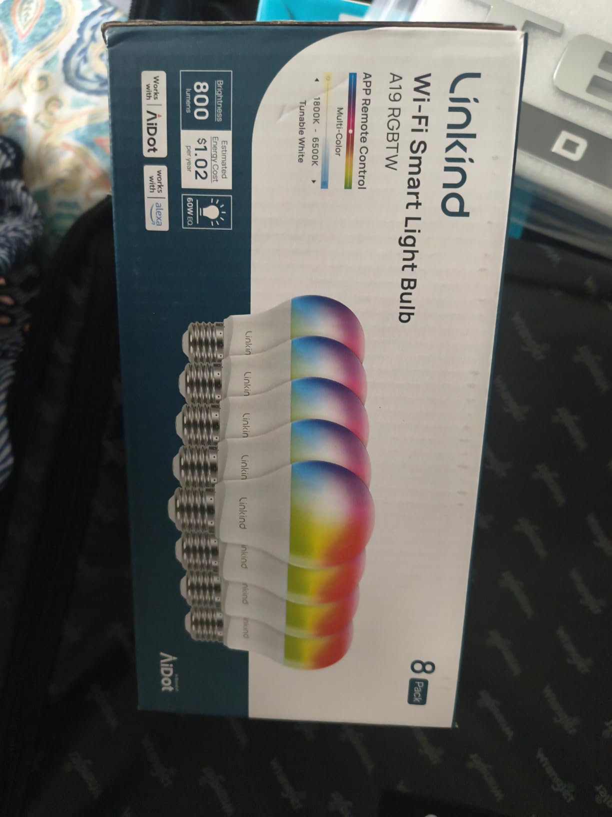 Linkind Smart Light Bulbs, Works with Alexa, Google Home, AiDot customer photo 1
