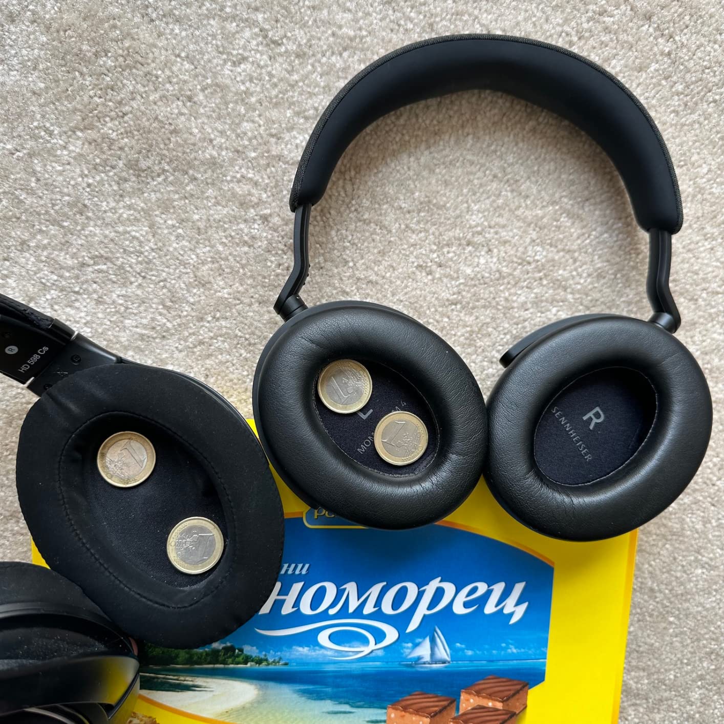 Sennheiser Consumer Audio Momentum 4 Wireless Headphones - Bluetooth Headset for Crystal-Clear Calls with Adaptive Noise Cancellation, 60h Battery Life, Lightweight Folding Design - Black/Copper customer photo 2