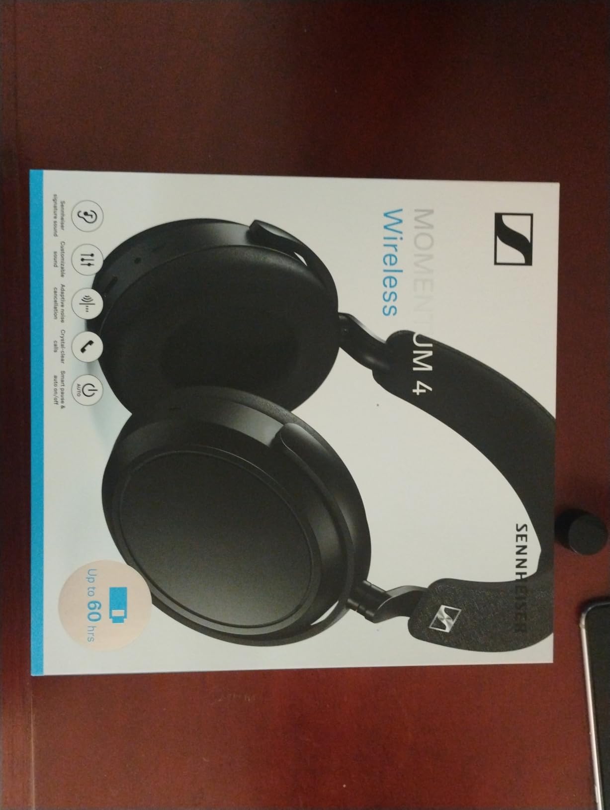 Sennheiser Momentum 4 Wireless Headphones, ANC, 60 Hr Battery, Black/Copper customer photo 2