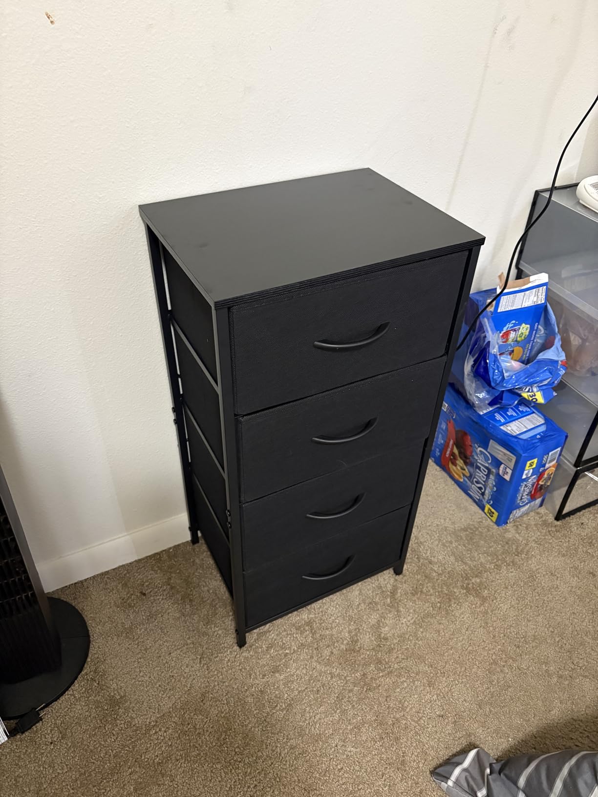 AODK Small Dresser for Bedroom with 4 Storage Drawers, Black customer photo 2