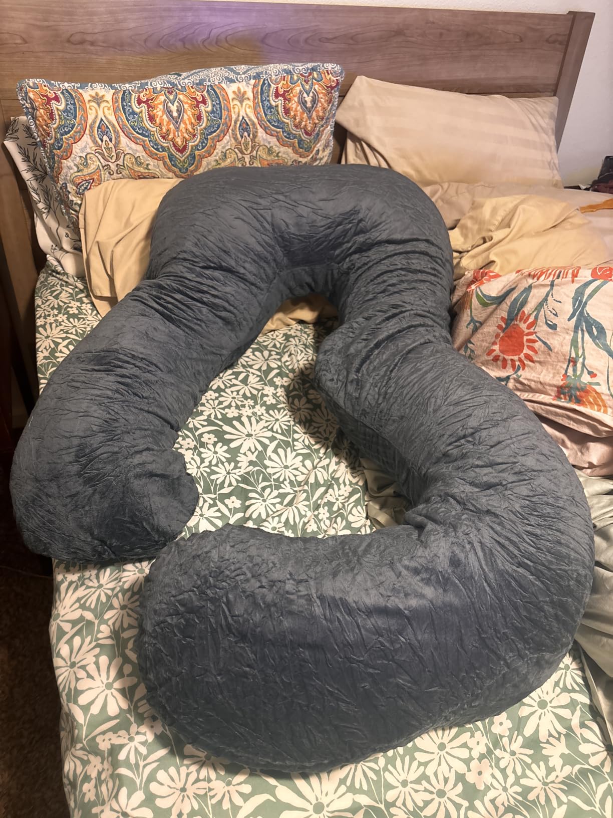 ALLOPERA U Shape Pregnancy Pillow - Full Body Maternity Pillow for Sleeping customer photo 2