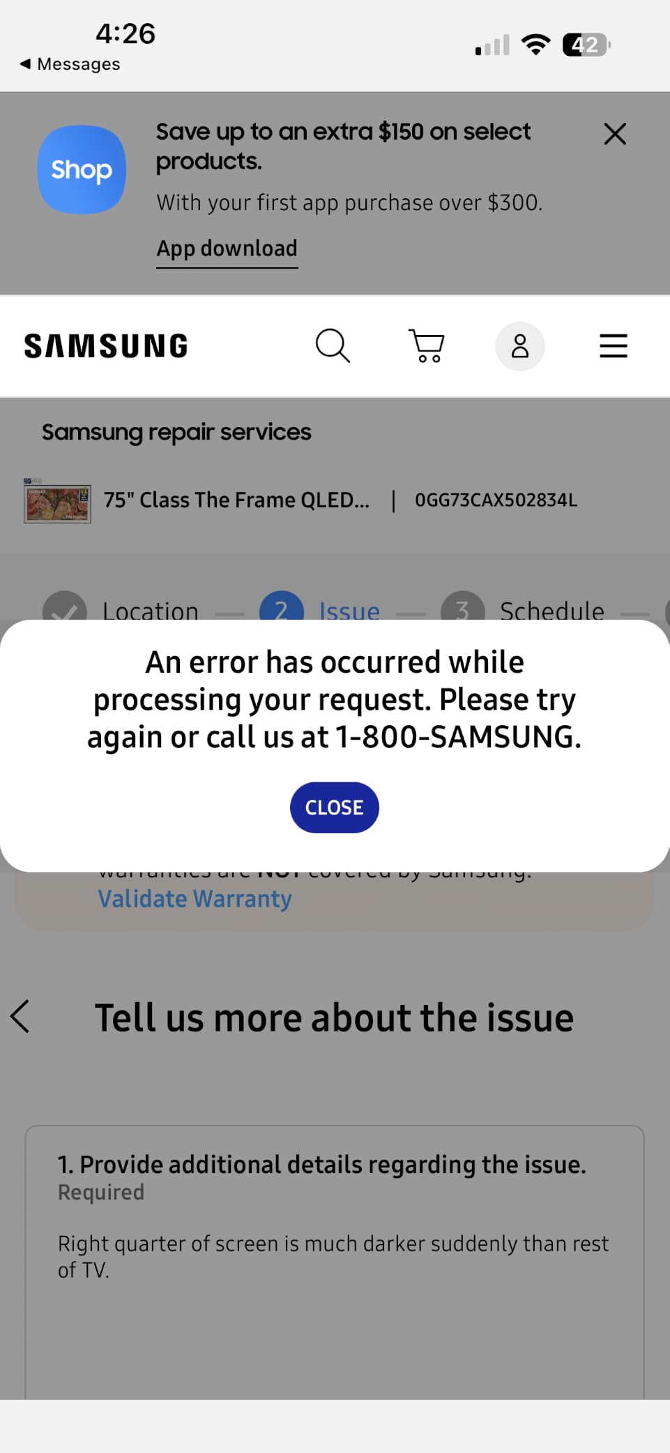Samsung Frame LS03D 50-Inch customer photo 1