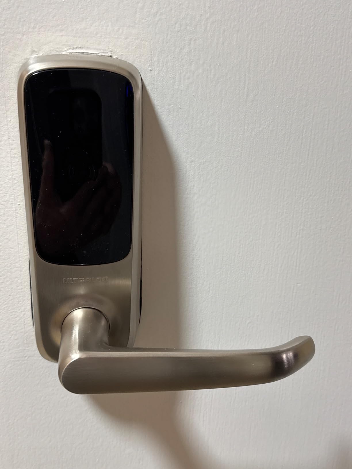 ULTRALOQ Latch 5 World's First Built-in WiFi Smart Lock with NFC, 5-in-1 Keyless Entry with App Control, Smart Door Handle Lock with Touch Digital Keypad, Satin Nickel customer photo 2