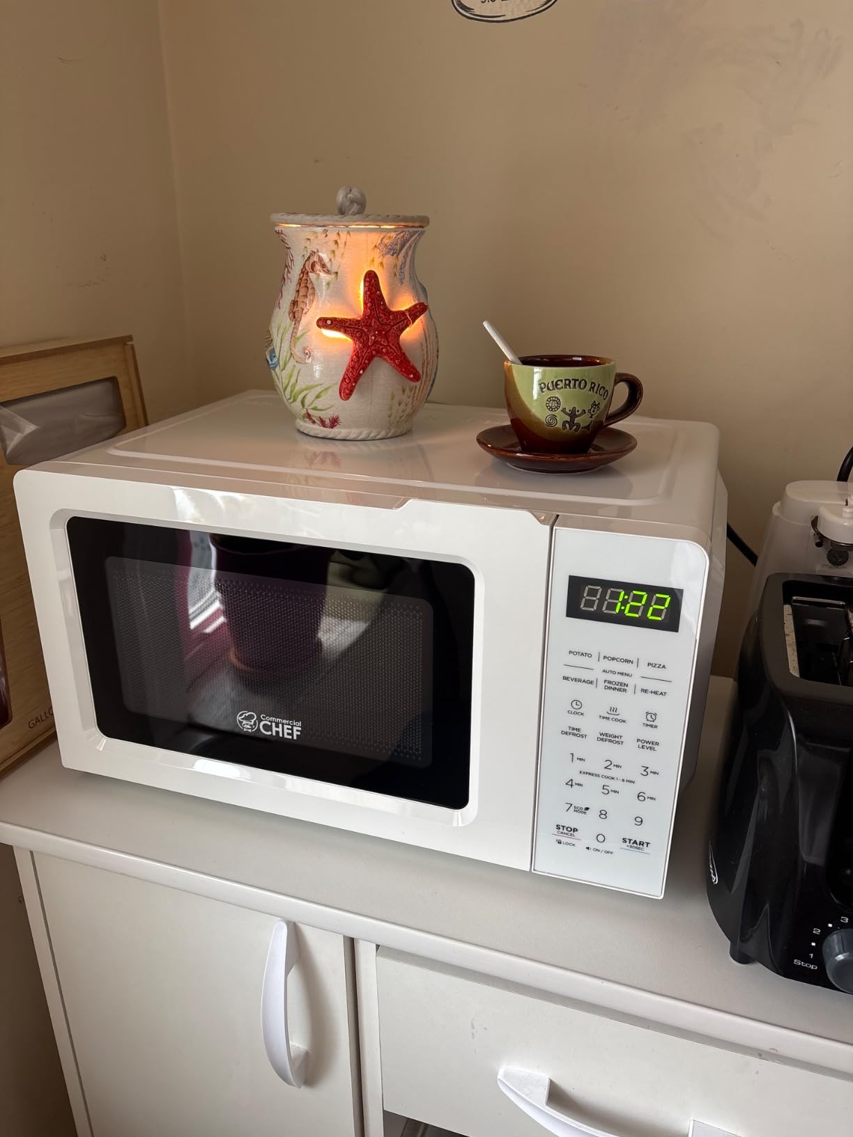 Commercial Chef 5-in-1 Countertop Microwave Air Fryer Combo, CHMF9BG, Black customer photo 2