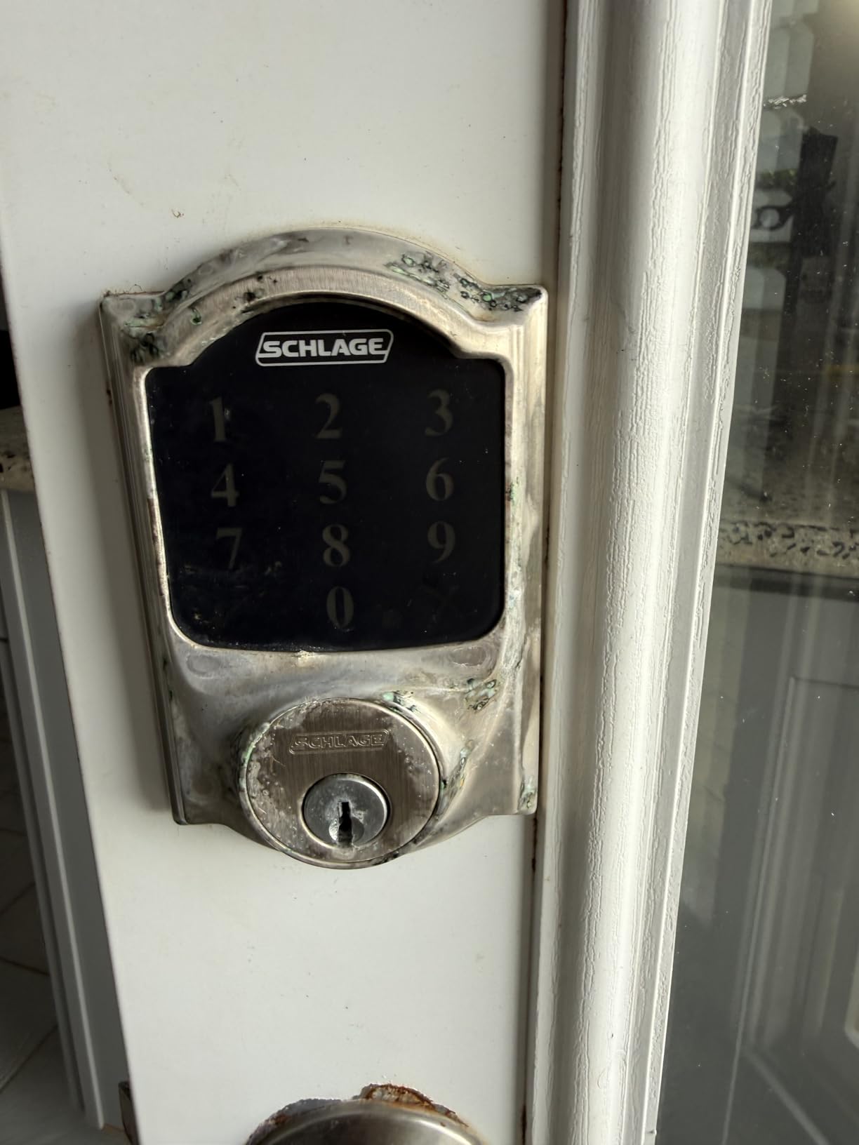 Schlage Arrive Smart WiFi Deadbolt Lock with Camelot Trim, Satin Nickel customer photo 1