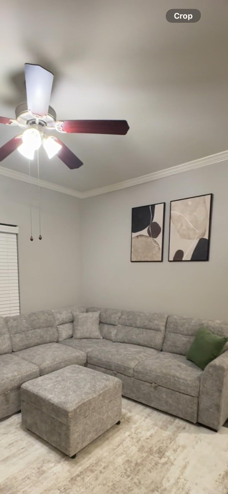Large Framed Neutral Abstract Wall Art for Living Room Set of 2, 24x36 In customer photo 1