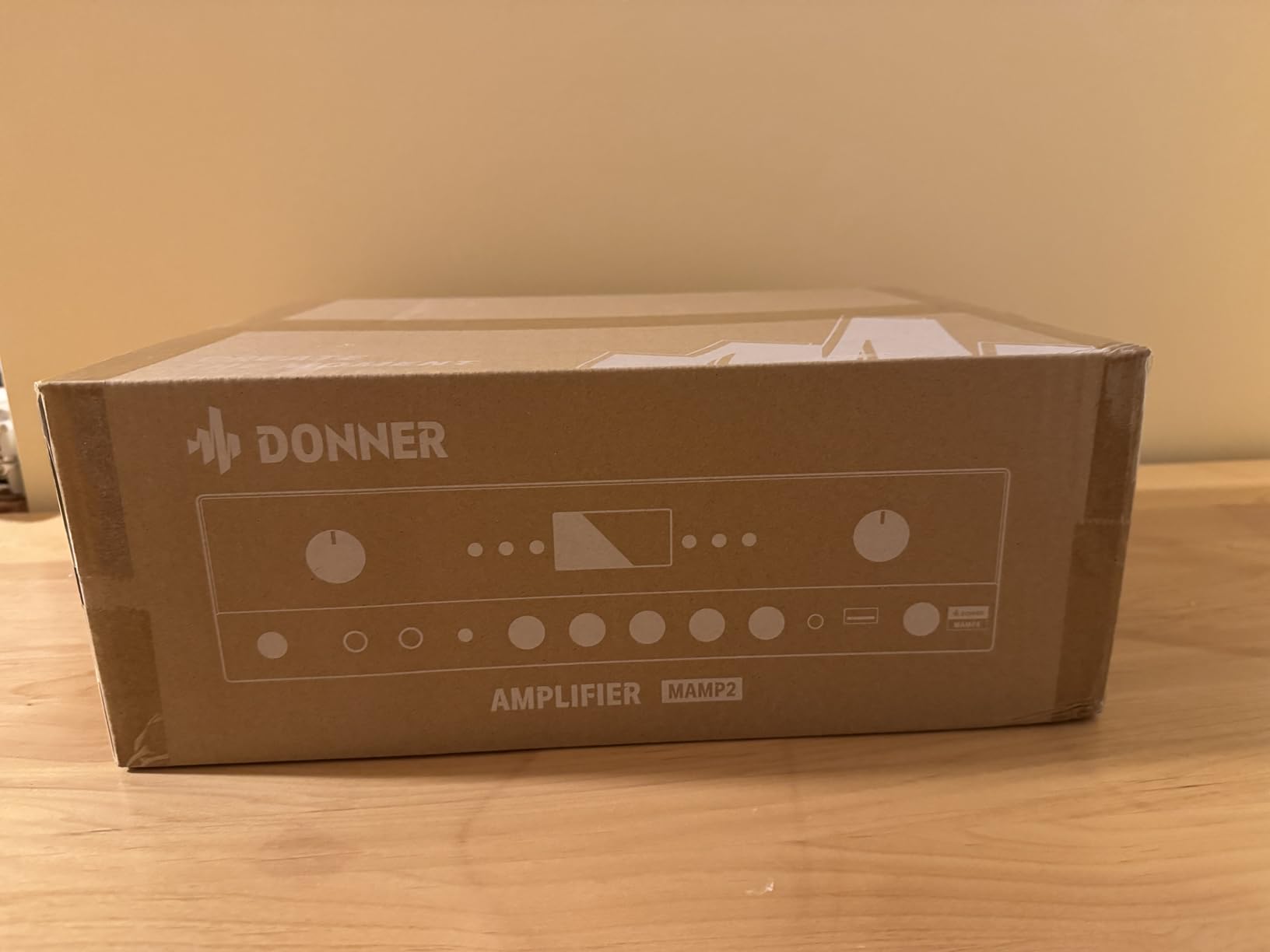 Donner Stereo Audio Amplifier, 600W Peak 2 Channel Receiver with Bluetooth 5.3, Phono, Optical, Coaxial, USB, FM, 2 Mic-in, Aux, RCA Input for Home, Karaoke, Theater Speakers, MAMP2 customer photo 1