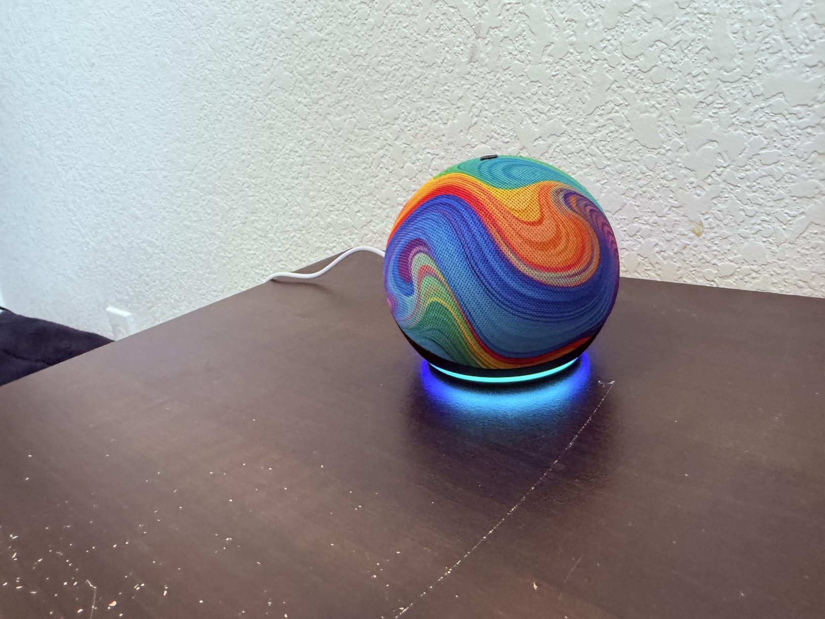 Amazon Echo Dot Kids (newest model), Smart speaker to enjoy age-appropriate audiobooks, sleep routines and Alexa+ experiences to create and learn, Stardust design customer photo 1