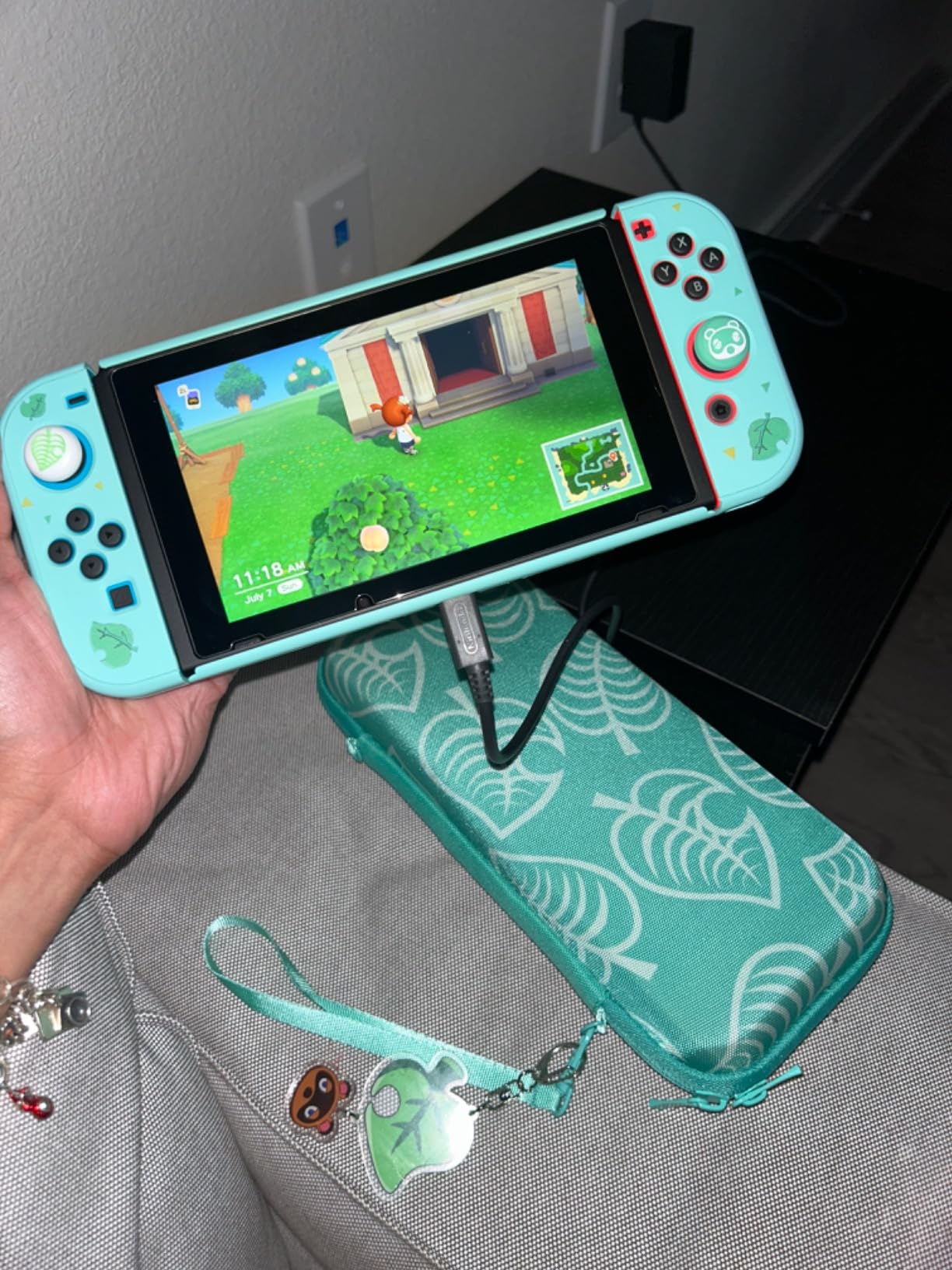 YOOWA Accessories Bundle for Nintendo Switch 2 2025 - Accessory kit NS 2 Animal Set Crossing with Carrying Case Protective Cover Screen Protector Game Card Holder Play Stand Thumb Grips customer photo 2