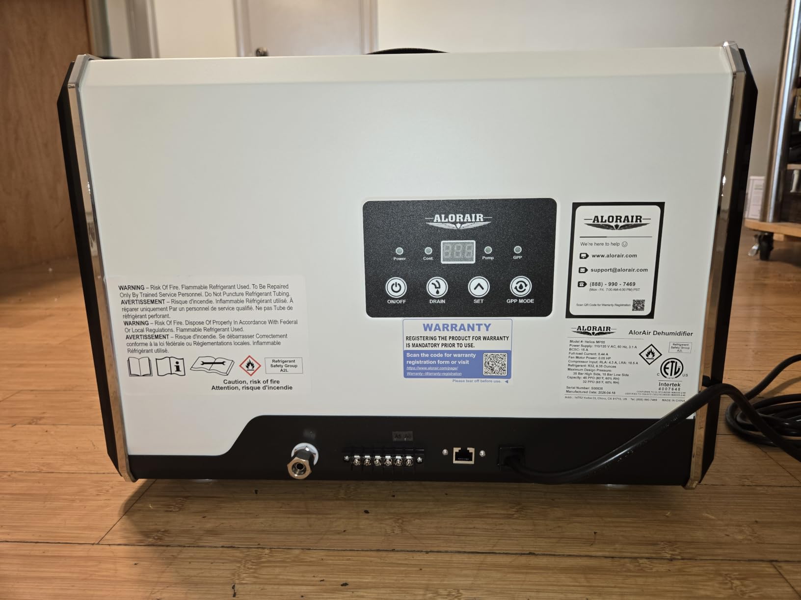 ALORAIR 70 Pints Crawl Space/Commercial Dehumidifier with Pump(Helios MP35) customer photo 2